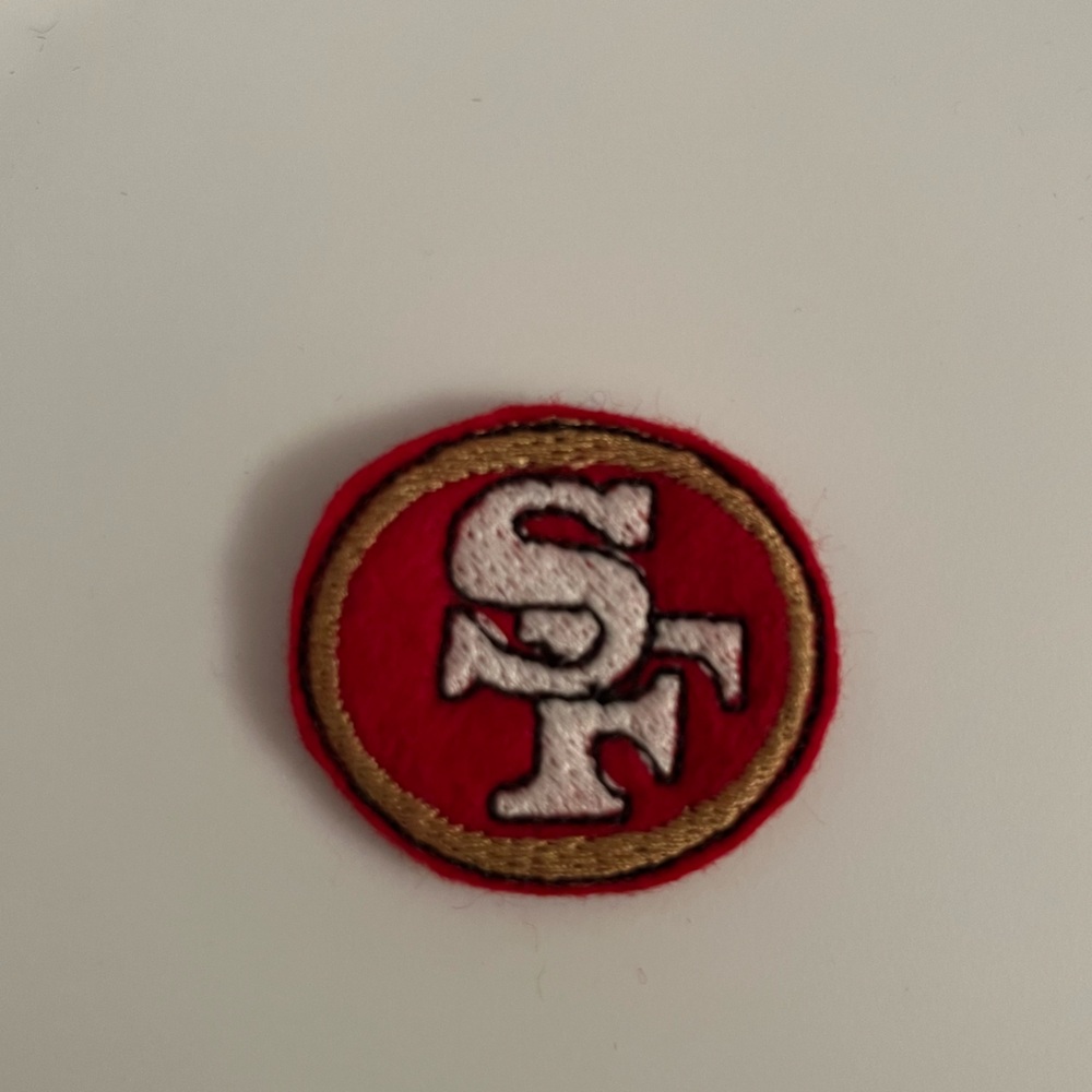 49er embroidered felt patches for crafts